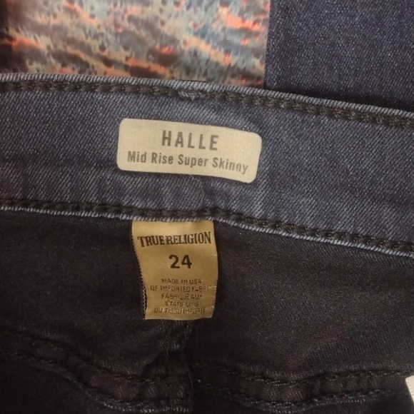 True religion Halle super skinny jeans size 24 - Picture 3 of 6